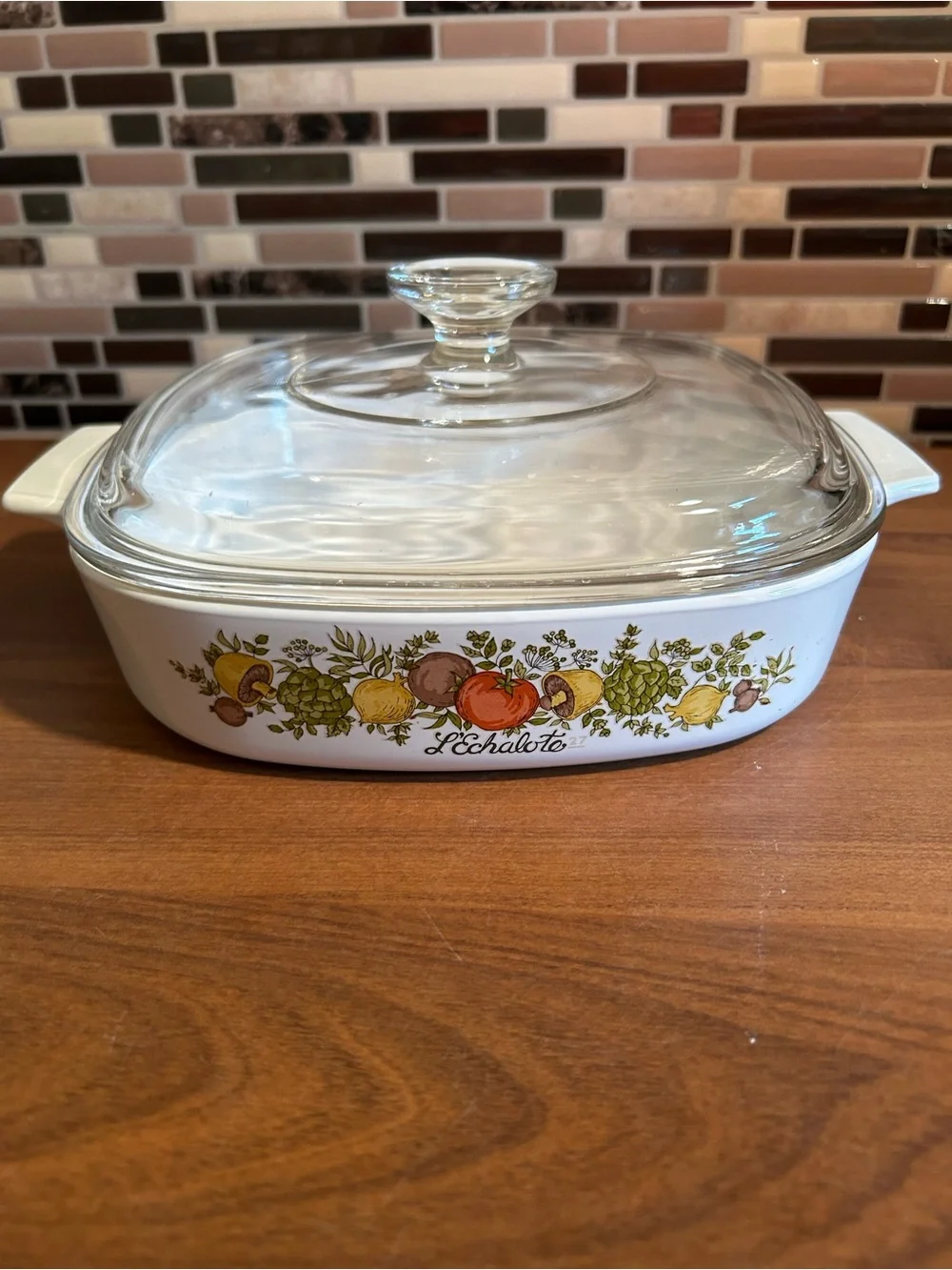 Vintage Corningware Spice of Life 1 1/2 Quart Casserole Dish with Lid A8-B